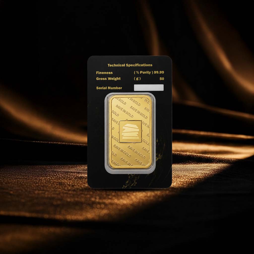 50 Grams Gold Bar - Save in Gold